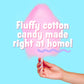 Cotton Candy Express Floss Sugar Variety Pack with 3 - 11oz Plastic Jars of Cherry, Blue Raspberry & Grape Flossing Sugars Plus