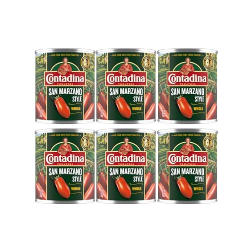 Contadina San Marzano Style Whole Tomatoes, 28 Oz (Pack Of 6 Cans)