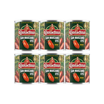Contadina San Marzano Style Whole Tomatoes, 28 Oz (Pack Of 6 Cans)