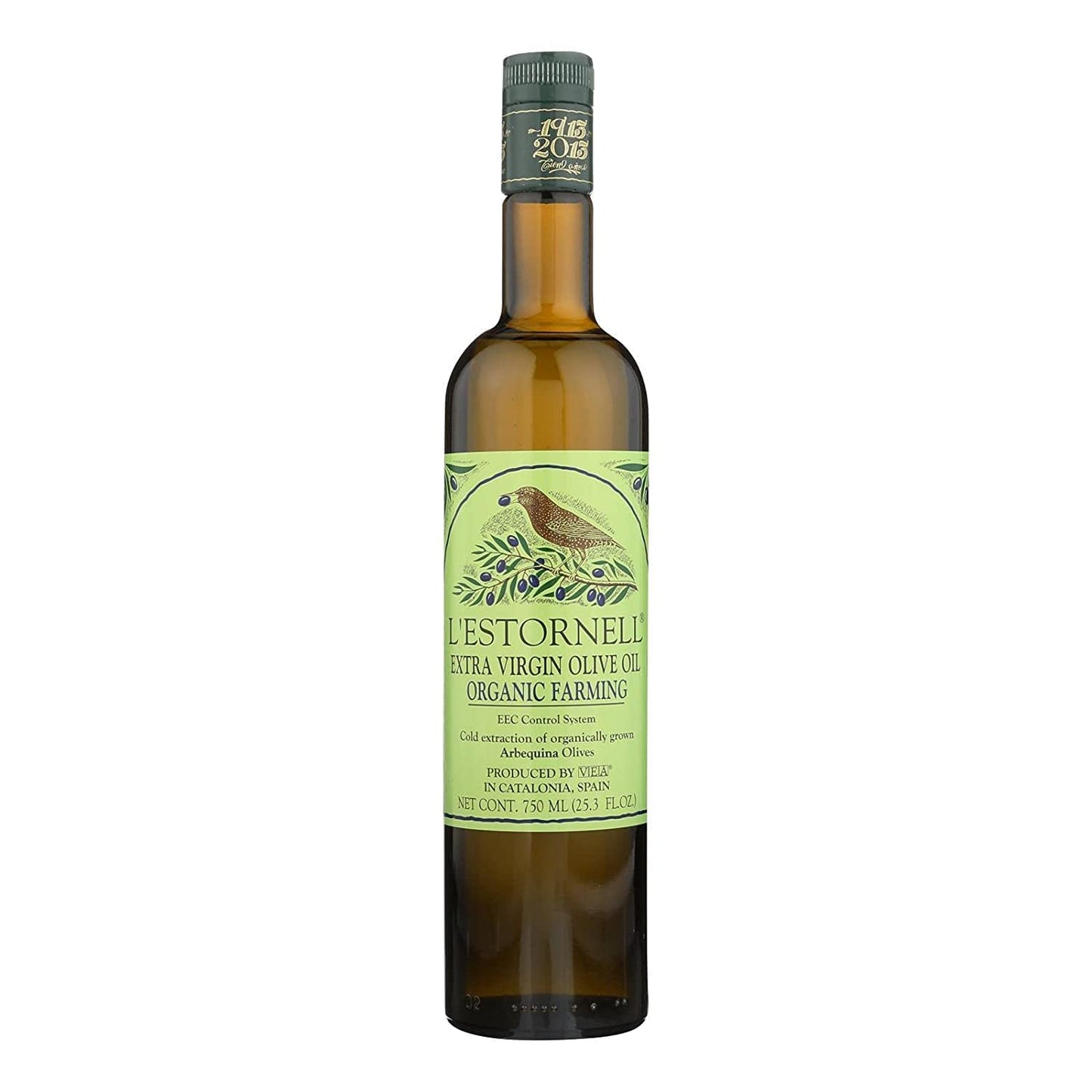 Lestornell Oranic Extra Virgin Olive Oil, 25.36-Ounce Bottle (Pack of 2)