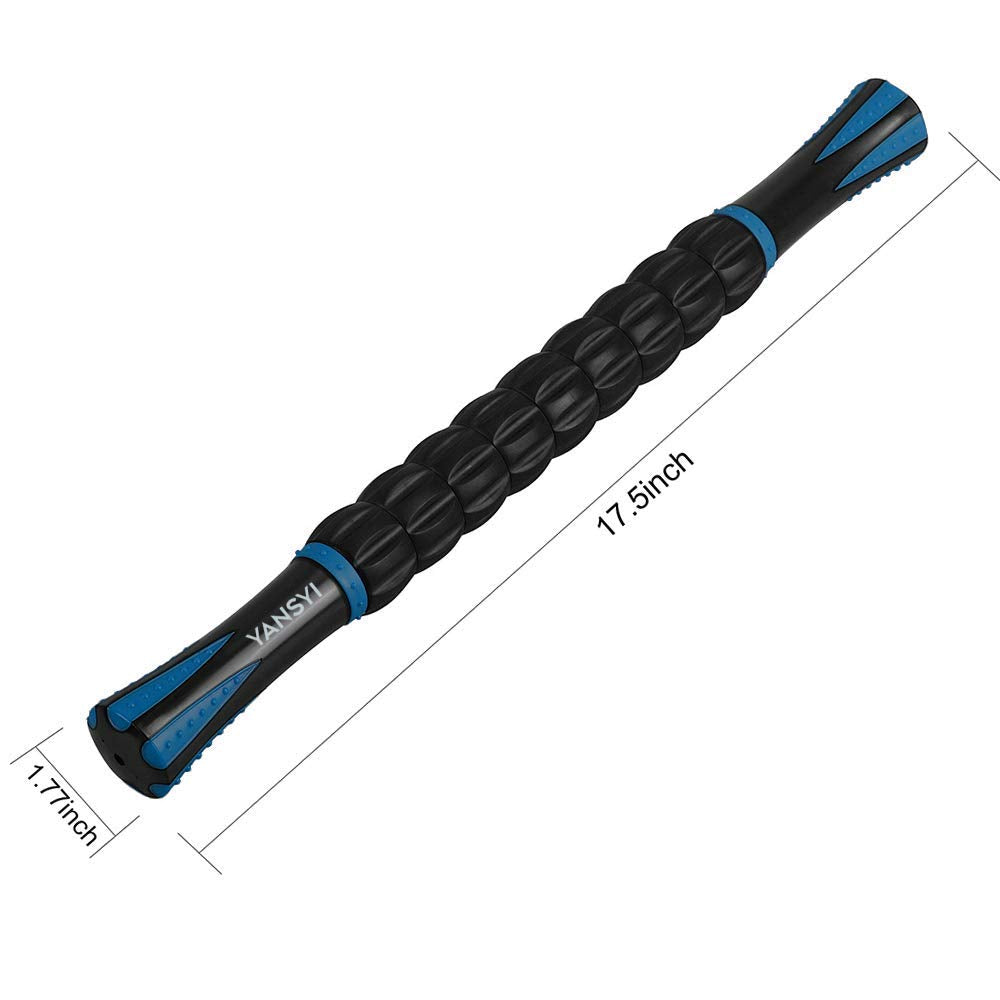 Yansyi Muscle Roller Stick For Athletes - Body Massage Stick - Release Myofascial Trigger Points Reduce Muscle Soreness Tightnes