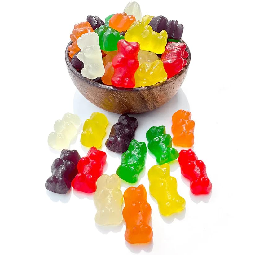 Ny Spice Shop Assorted Sugar Free Gummy Bears Bulk - 8 Ounce Gummies Bears Candy - Gummies Fruit Snacks - Chewy Candy - Flavor Gummy Candies - Gummi Bears Gift For All Occasions