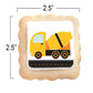 Construction Theme Cookies Individually Wrapped 24 Pack | Bulldozer Excavator Digging Vehicles | Birthday Baby Shower