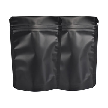 100 Pack Mylar Bag 28 Gram,55 Mil Thickness Smell Proof Bag,Stand-Up Packaging Pouch,Resealable Ziplock Foil Food Storage Baggie