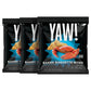 YAW! Baked Baguette Bites, Crab Flavored, Non-GMO, 3 Pack (9oz), Crunchy Snack