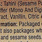 Ziyad Traditional Mediterranean Sesame Fudge Halva With Chocolate, Additives No Preservatives, 12.34Oz