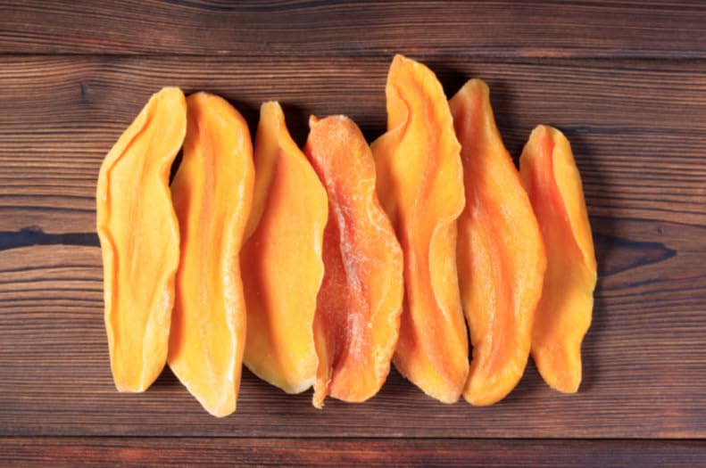 Dried Mango Slices 48 Oz - Delicious Texture Soft & Juicy Low Sugar Added Dried Mango - Naturally Ripened Mangos Dried Fruits - Gluten Free Non GMO Natural Source of Vitamin C  in Resealable Bag 3 Lbs