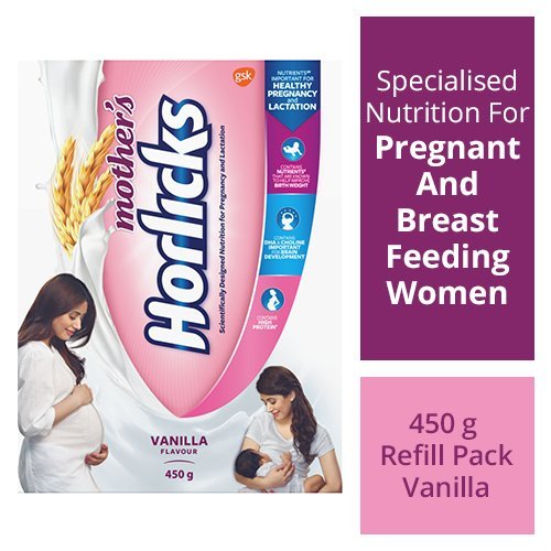 Mother s Horlicks Health and Nutrition Drink - 450 g Refill Pack (Vanilla Flavor)