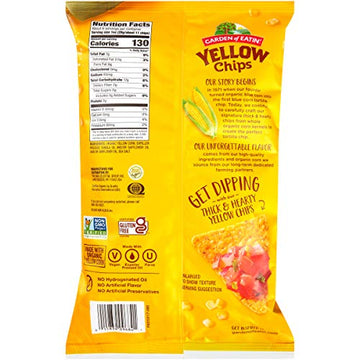 Garden Of Eatin' Tortilla Chips, Sea Salt, Yellow Corn, 5.5 Oz (Pack Of 12)