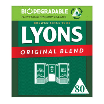 Lyons Pyramid Tea, Original Blend, Tea Bagss, 80-Count Package (Pack Of 3)