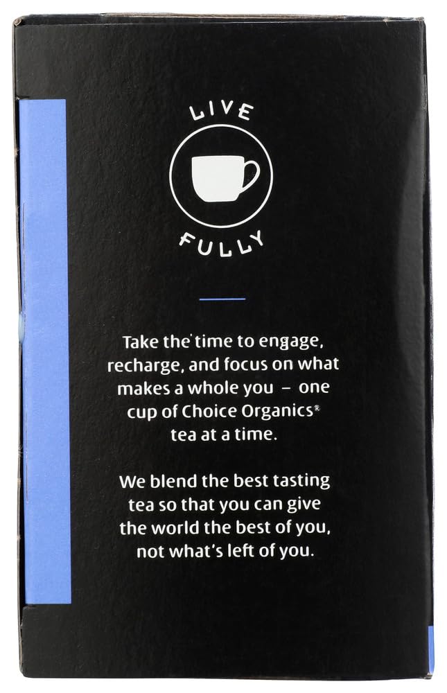 Choice Organics - Organic Decaffeinated Earl Grey Tea (3 Pack) - With Bergamot - Fair Trade - Compostable - 48 Organic Black Tea