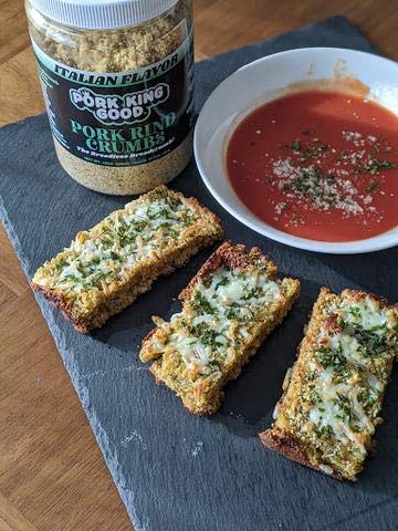 Pork King Good Italian Pork Rind Crumbs (Low Carb Keto Diet)! Perfect For Ketogenic, Paleo, Gluten-Free, Sugar Free and Bariatri