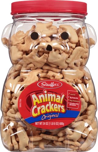Office Snax Stauffer'S Bear Shaped Animal Crackers, 24 Ounce, Brown (11037)