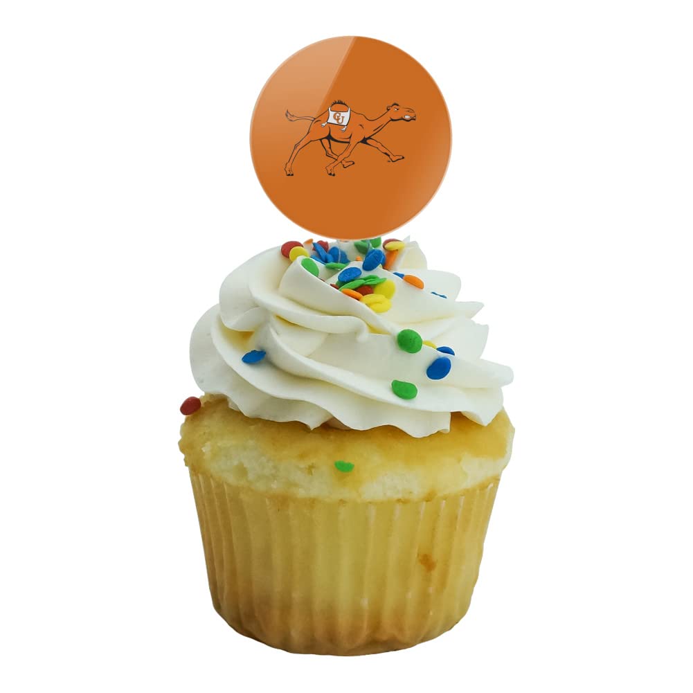 Campbell University Primary Logo Cupcake Picks Toppers Decoration Set Of 6
