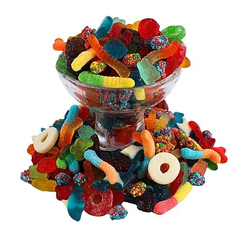Sweet And Sour Candy Salad Assorted Mix Gourmet Gummy Candy - By Queen City Candy Cave (1 Pound)