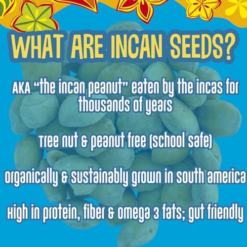 BRASS ROOTS Organic Incan Protein Seeds, Salted, 10 oz - High Protein, Nut Free, Omega 3, Gut Health Support