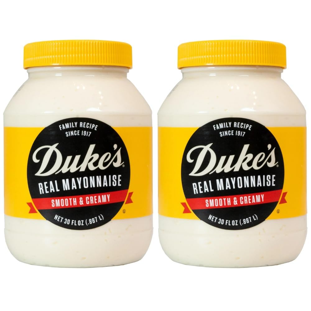 Dukes Mayonnaise 30 fl oz, Jar Smooth & Creamy (2 pack)