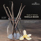 Madagascar Vanilla Beans - Vacuum Sealed Grade A Vanilla Pods - Rich, Creamy Flavor & Aroma -Great For For Baking, Homemade Extr