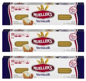 Muellers Vermicelli Pasta, 16 oz (Pack of 3)
