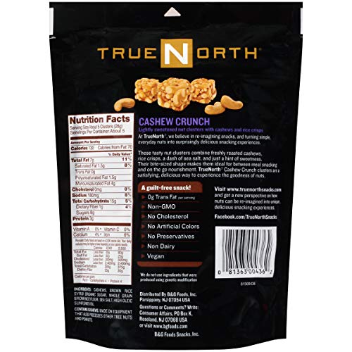 True North Crunch, Cashew, 5 Ounce (Pack Of 6)