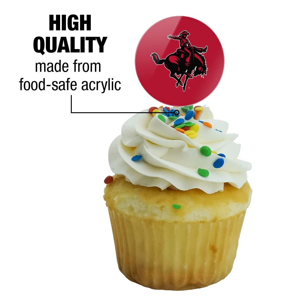 Northwestern Oklahoma State Primary Cupcake Picks Toppers Decoration Set Of 6