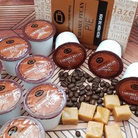 Coffee Beanery Caramel Pecan Pie Coffee Pods - 12ct Medium Roast Arabica Coffee