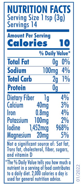 Kelp Granules Blend with Cayenne - Sea Seasonings Shaker - Organic