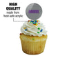GRAPHICS & MORE Cupcake Picks Set of 6, Acrylic, University of Mount Union, One Size, Model: CUPCAKE.ROUND.CLCMUC.Z007792