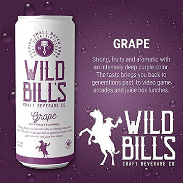 Wild Bills G  Soda - Classic Craft Soda, Caffeine Free, Gluten Free, 12 Fl Oz (Pack of 12)