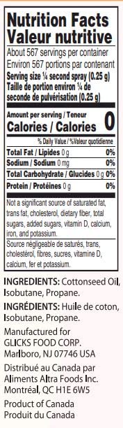 Glick'S Vegetable (Cottonseed) Non-Stick Oil Spray 5Oz (2 Pack) Kosher For Passover And Year Round