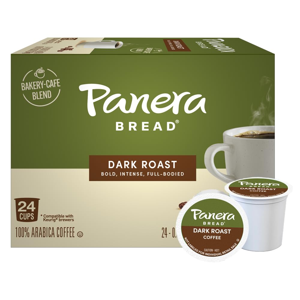 Panera Bread Dark Roast Coffee, Single Serve 96 Count Pods (4 Packs Of 24)