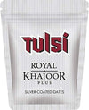 Tulsi Royal Khajoor Plus Silver Coated Dates | Pack of 10Pcs.