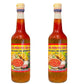 2 Packs - Spicy Instant Fish Sauce for Spring Roll Glass Bottle - Nuoc Mam Pha San Cay Chai Thuy Tinh - 650mL per Glass Bottle w