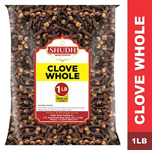 jimidar Whole Clove Spice, 1 LB, All Natural, Non-GMO, Vegan, Gluten Friendly, Indian Origin