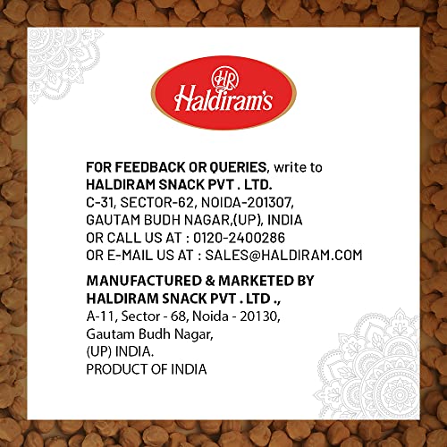 Haldirams Chana Jor Garam | Namkeen | Spicy Chickpeas With Other Snack Ingredients | Contains No Msg | Zero Cholesterol, Trans F