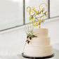 Qertesl Bride To Be Cake Topper - With Glitter Ring Bridal Shower Cake Pick Decorations,Wedding Engagement Theme,For Wedding Sho