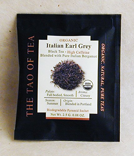The Tao Of Tea, Italian Earl Grey, Pyramid Sachets, 15 Sachet Box