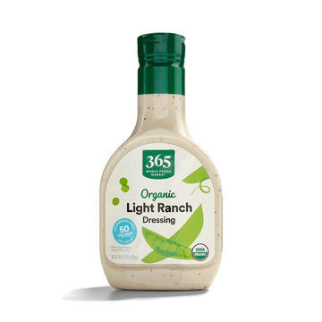365 by Whole Foods Market Organic Ranch Dressing, Light, 16 Fl Oz - Healthy, Flavorful Dressing for Salads and Dips