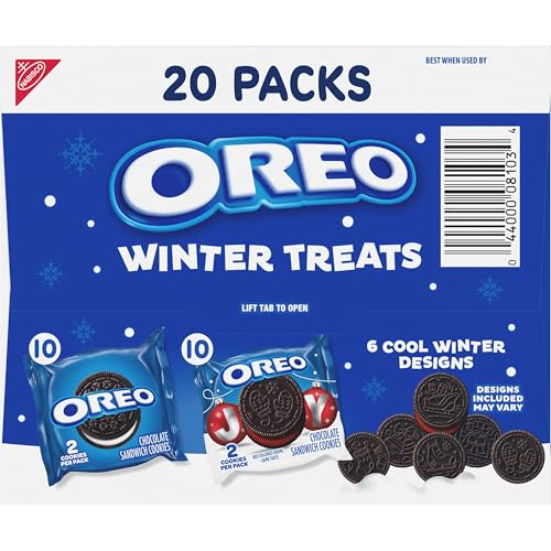 OREO Holiday Cookies Variety Pack, 20 Snack Packs