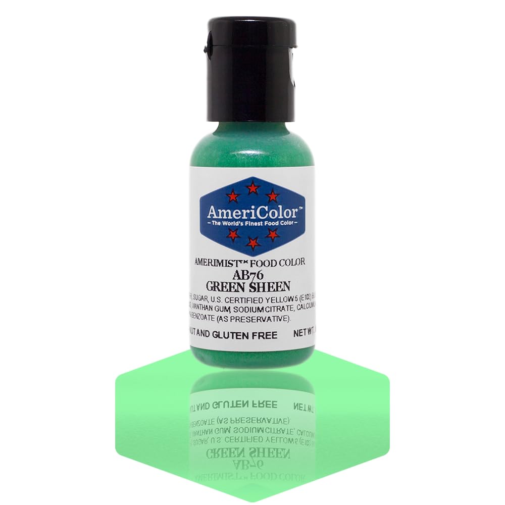 AmeriColor Amerimist Airbrush Color .7 Ounce, Green Pearl Sheen
