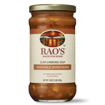 Raos Homemade Vegetable Minestrone Soup, 16oz, Real Vegetables, Traditional Italian Heat and Serve Soup