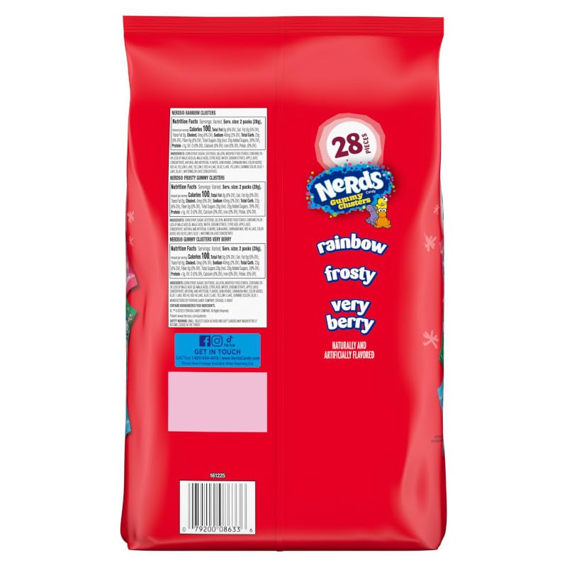 NERDS Gummy Clusters Holiday Assorted Treat Pack  14 oz  28 Count