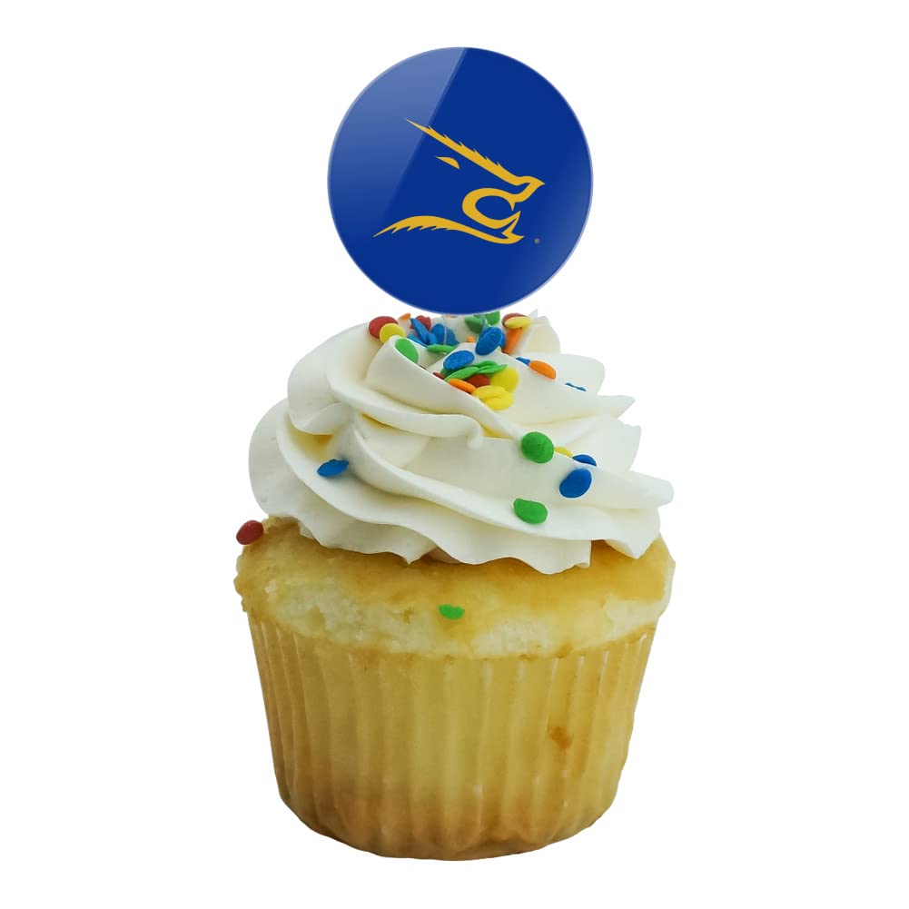 Texas A&M - Kingsville Secondary Logo Cupcake Picks Toppers Decoration Set Of 6