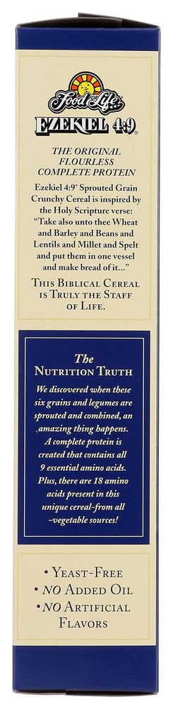 Ezekiel 4:9 Golden Flax Sprouted Grain Crunchy Cereal 16 oz (Pack of 3)