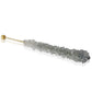 Espeez Rock Candy Sticks - 6 Count, Individually Wrapped, Silver, for Candy Buffets, Birthdays, Weddings, and Baby Showers