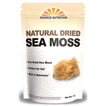 1 Lb Wild Crafted Raw Sea Moss - Perfect For Gel & Smoothies, Clean Ocean Harvest, Hand Picked & Sun Dried - Bulk Irish Moss Superfood