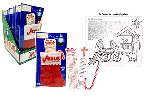 SCRIPTURE CANDY Candy Cane Story Set, 12 Piece, Multicolor, Includes Bookmark & Activity Page
