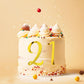 Large Acrylic Cake Numbers Topper, 3.5 Inch 0-9 Numbers Happy Birthday Cake Topper Gold Acrylic Wedding Party Cupcake Toppers Fo
