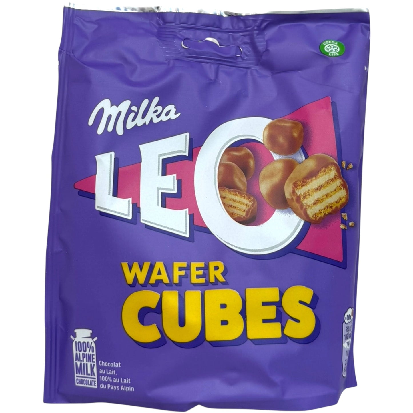 Milka Milk Chocolate Wafer Cubes – 150g Snack
