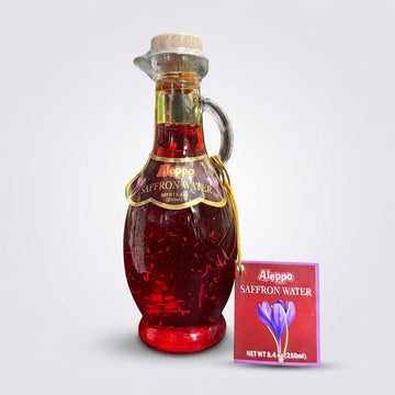 Aleppo Saffron Water 8.4 oz - Premium Liquid Extract for Cooking